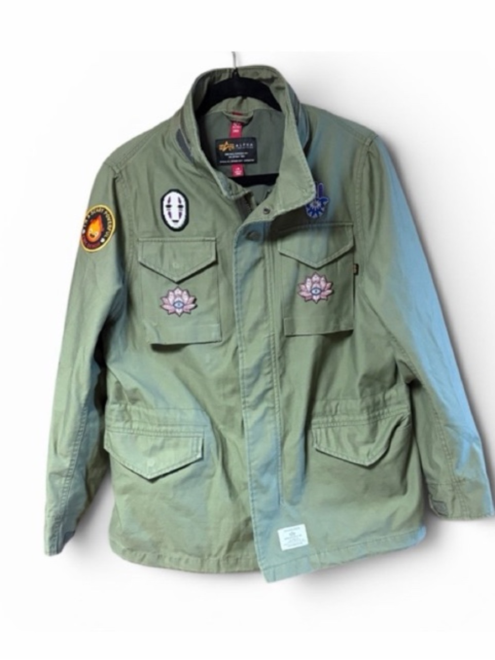 Alpha Industries Military Utility Patched See The Magic Sage Green Jacket